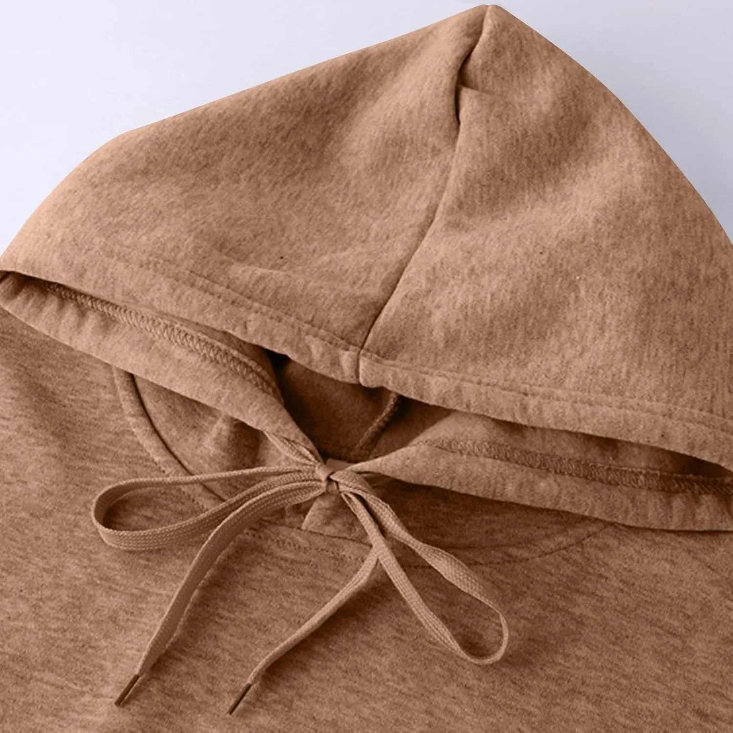 Women Solid Color Basic Loose Hoodie Tops Long Sleeve Oversized Hooded Comfy Sweatshirts Drop Shoulder Pullover Top