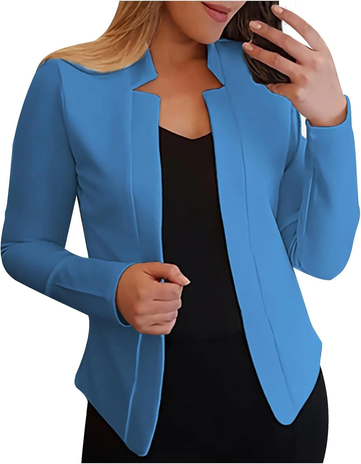 Women's Cropped Blazer Jackets Work Office Jacket Dressy Cardigan Blazer Lightweight Blazer Business Casual Coat 2025
