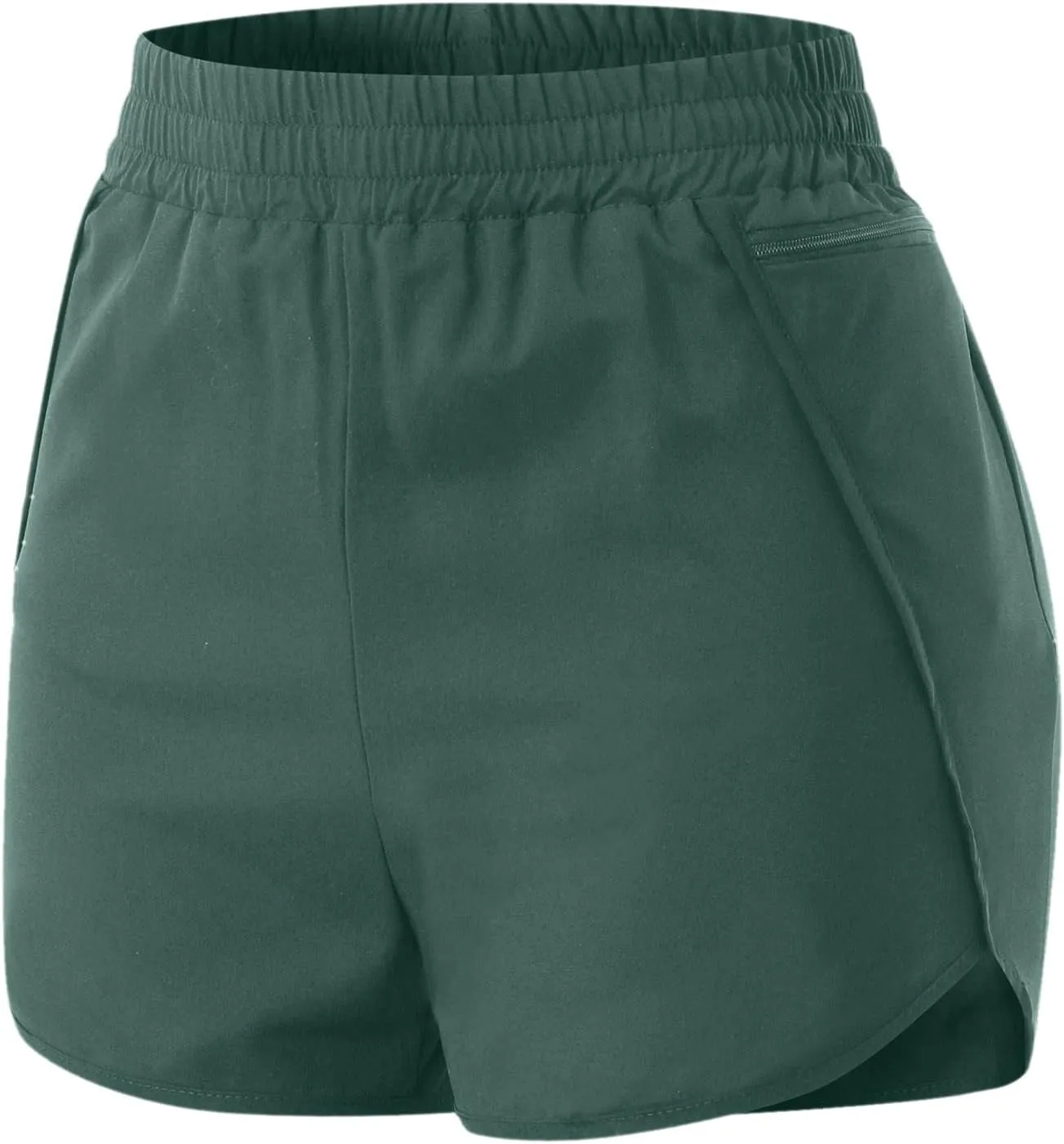 Womens Elastic High Waisted Workout Shorts Quick Dry Tummy Control Athletic Shorts Casual Summer Loose Fit Yoga Short