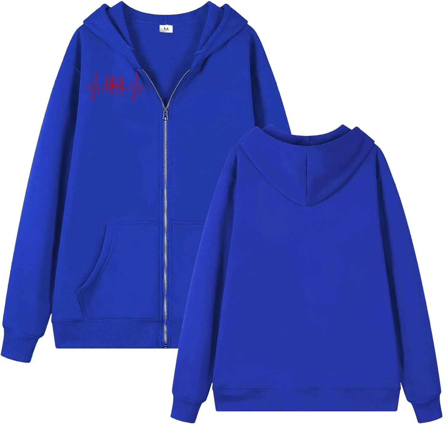 Women's Fleece Lined Zip Up Hoodies Cropped Zip Up Hoodie Women's French Full Zip Hoodie Available In Large Sizes