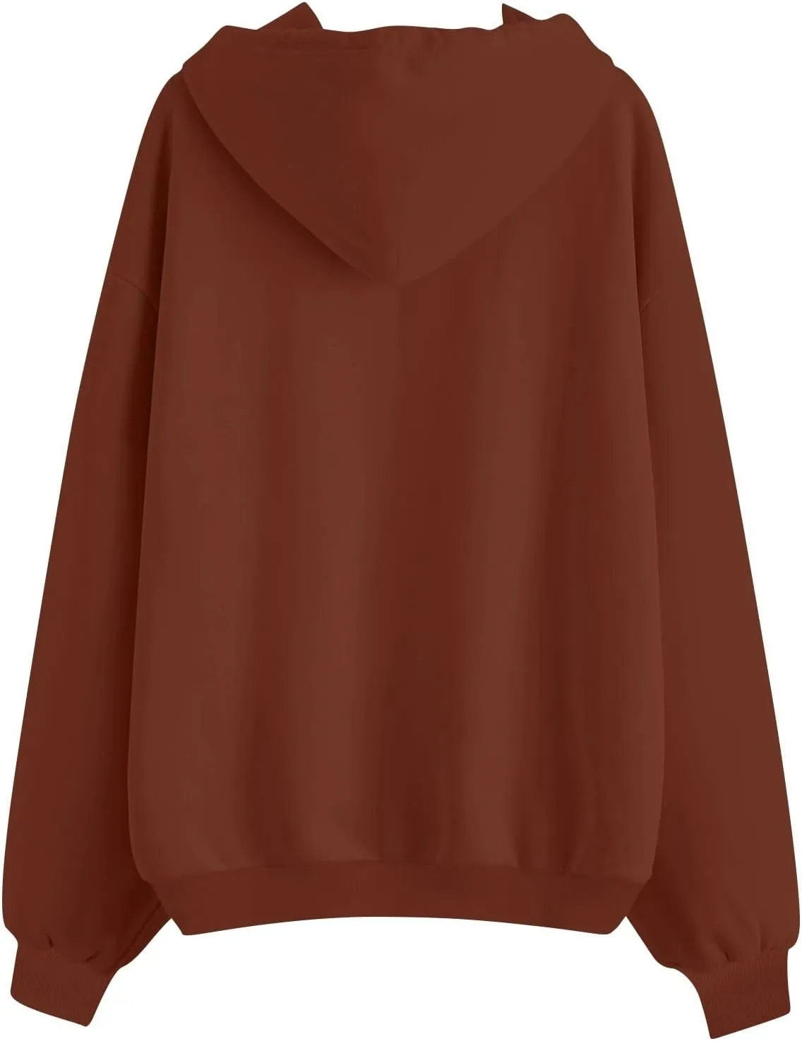 Womens Fleece Zip Up Jacket Oversized Long Sleeve Zip Up Pullover Casual Comfy Drawstring Hoodies with Pockets