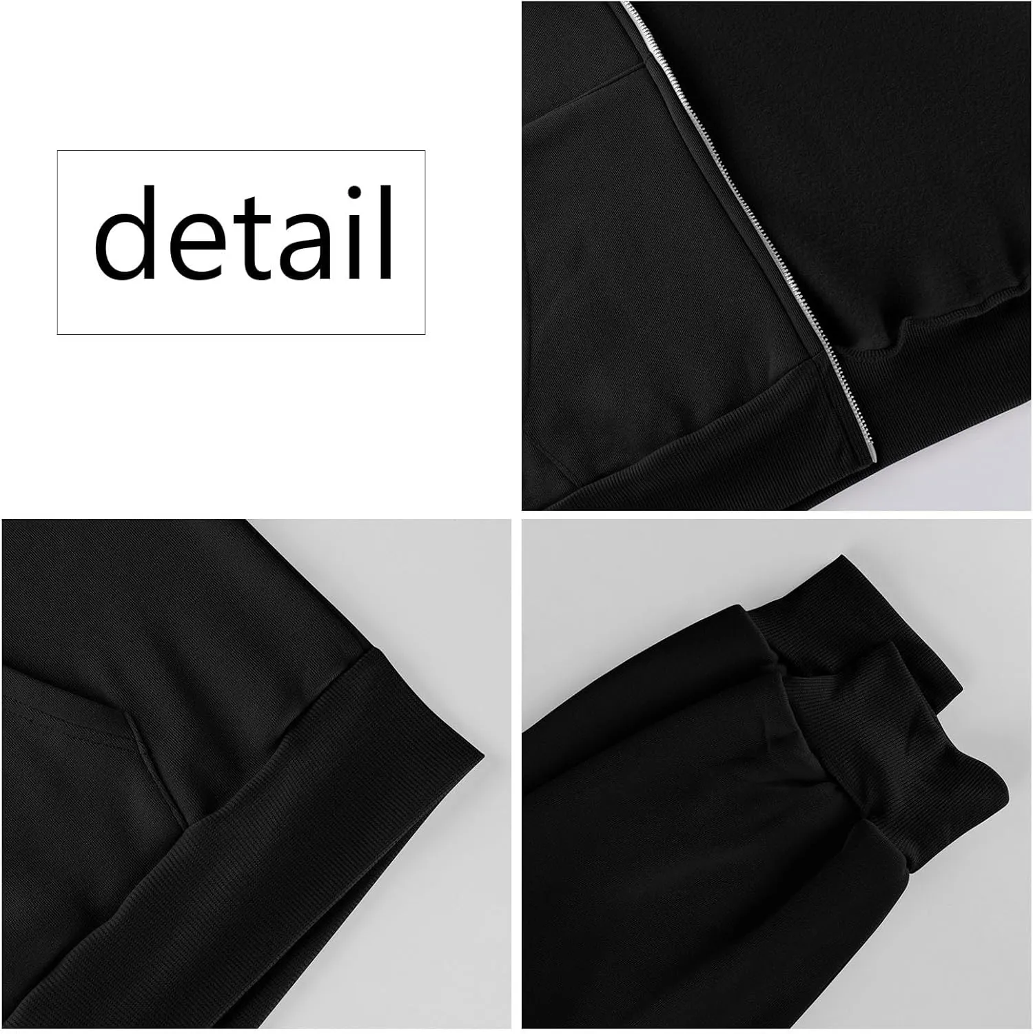 Womens Fleece Zip Up Jacket Oversized Long Sleeve Zip Up Pullover Casual Comfy Drawstring Hoodies with Pockets