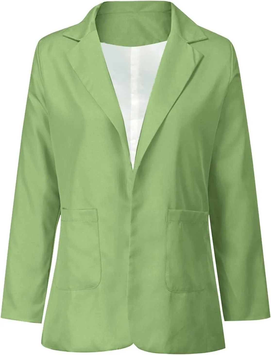 Women's Long Sleeve Casual Blazer Oversized Blazer Coat Open Front Cardigan Jacket Plus Size Blazers Work Dress Jacket