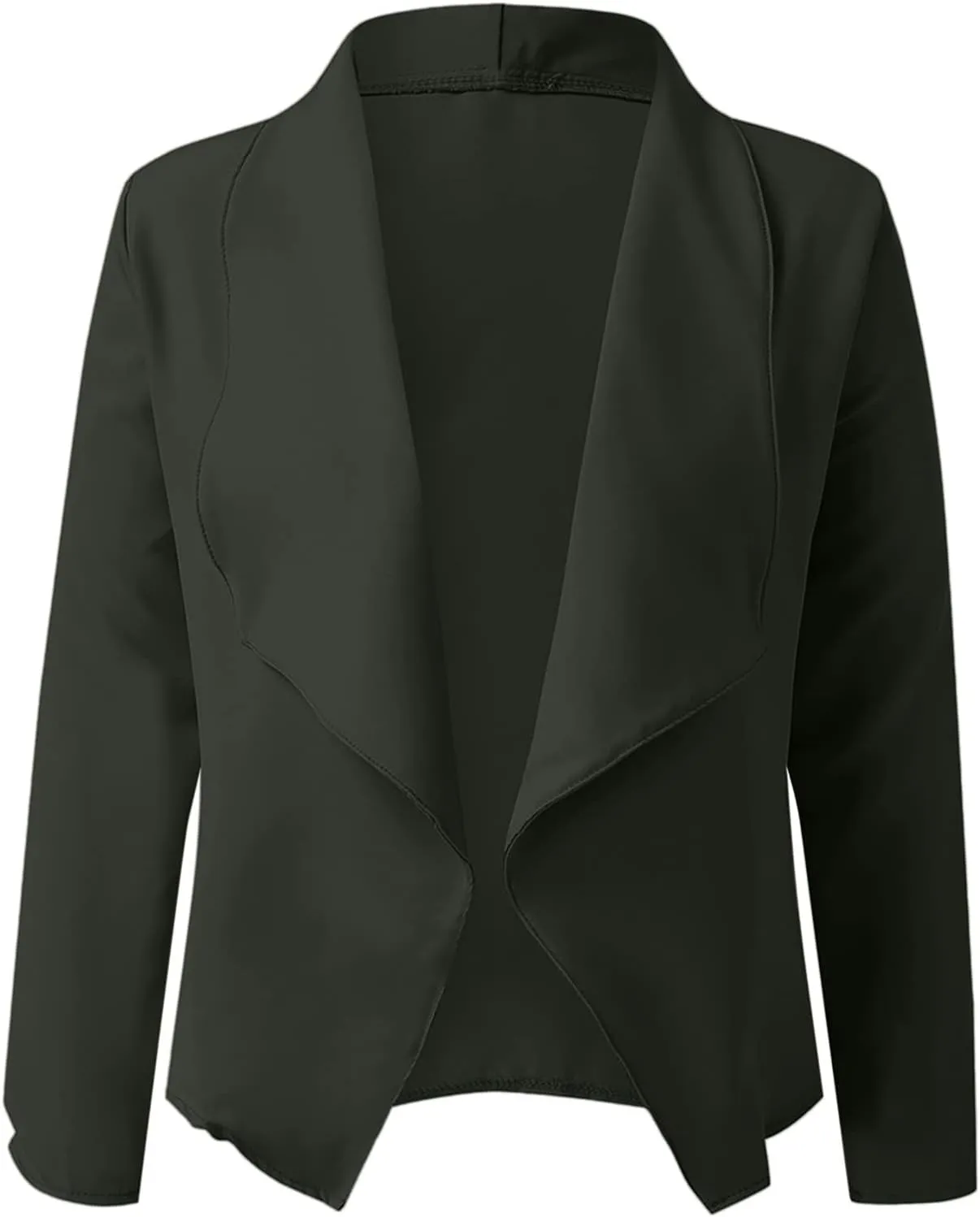 Women's Oversized Blazer Color Solid Open Front Cardigan Long Sleeve Casual Jacket Coat Casual Blazer