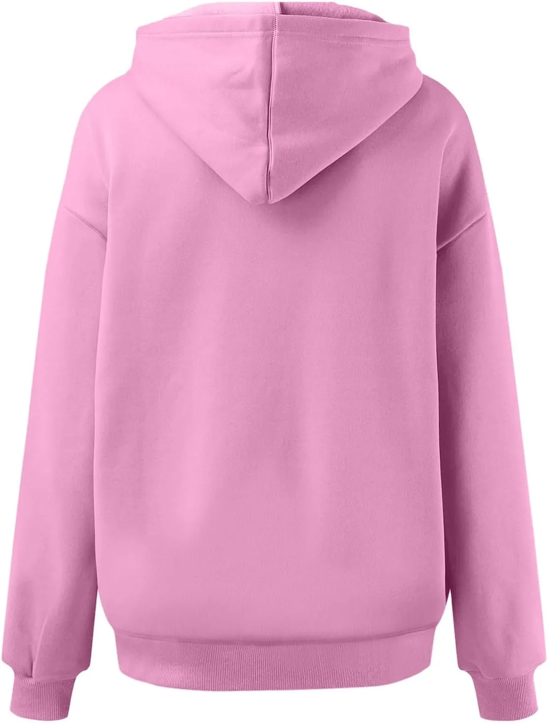 Womens Oversized Hoodies Fleece Solid Hooded Sweatshirts 2024 Trendy Outfits Fall Winter Clothes Pullover Sweater