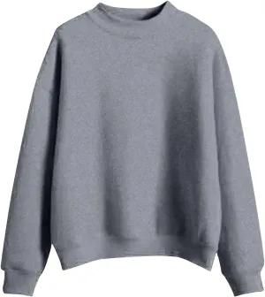 Women's Oversized Sweatshirts Half Turtleneck Pullover Long Sleeve Fleece Tops Solid Casual Loose Fall Fashion Outfits