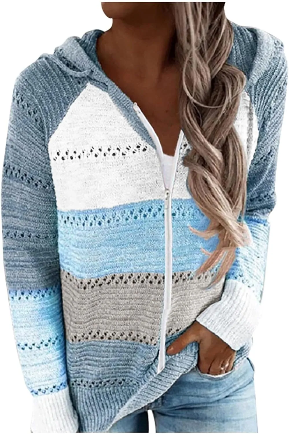 Women's Oversized Zip Up Hoodies Sweater Ladies Zipper Top Cotton Zip-Up T-Shirt Black Zip Up Hoodies for Women Zip