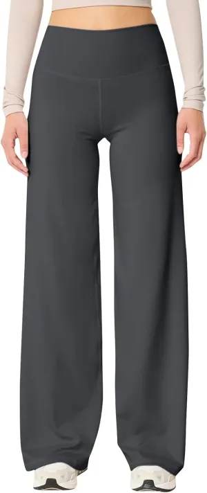 Women's Palazzo Lounge Pants Stretchy Wide Leg Casual Comfy High Waist Flowy
