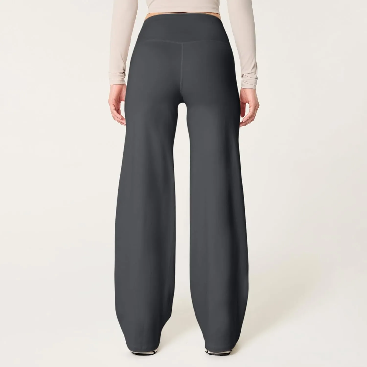 Women's Palazzo Lounge Pants Stretchy Wide Leg Casual Comfy High Waist Flowy