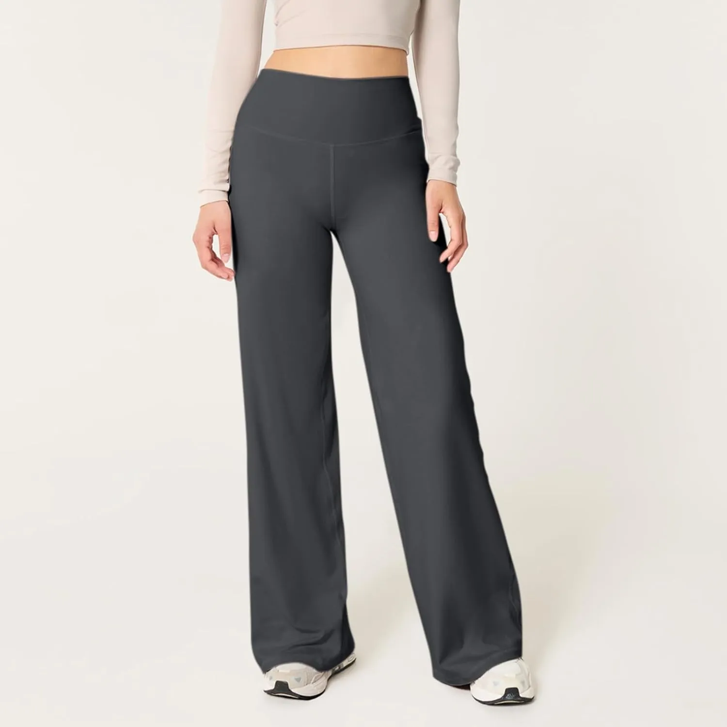 Women's Palazzo Lounge Pants Stretchy Wide Leg Casual Comfy High Waist Flowy