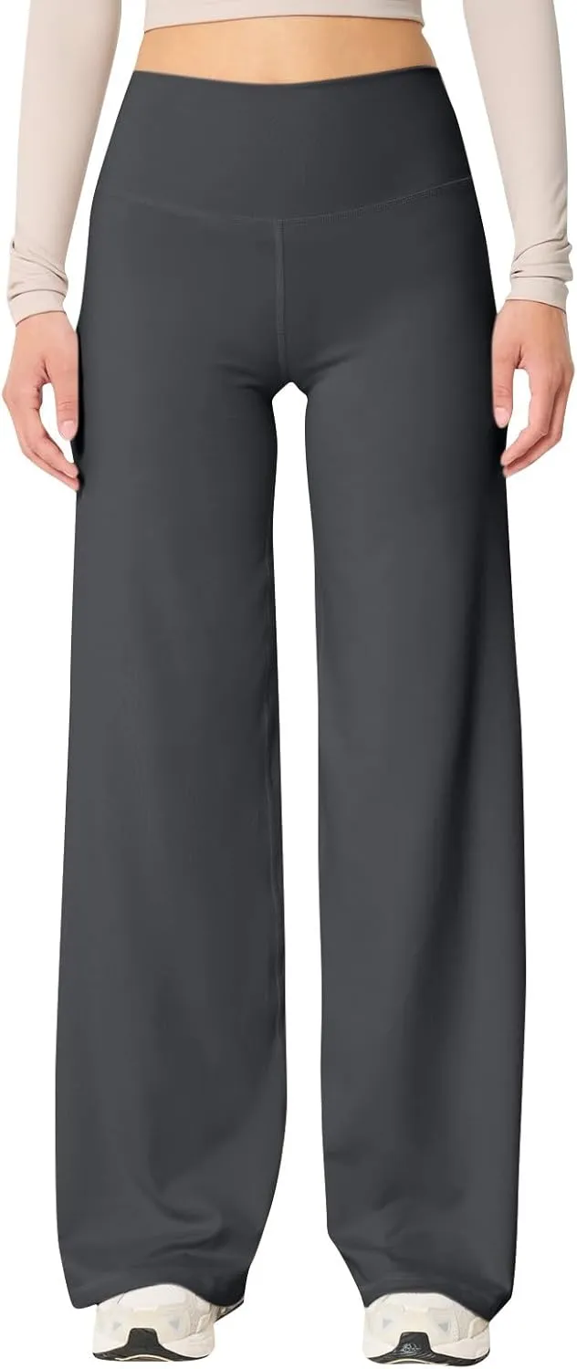 Women's Palazzo Lounge Pants Stretchy Wide Leg Casual Comfy High Waist Flowy