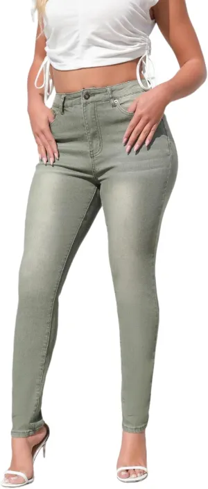 Women's Skinny Jeans High Waist Butt Lifting Denim Pants