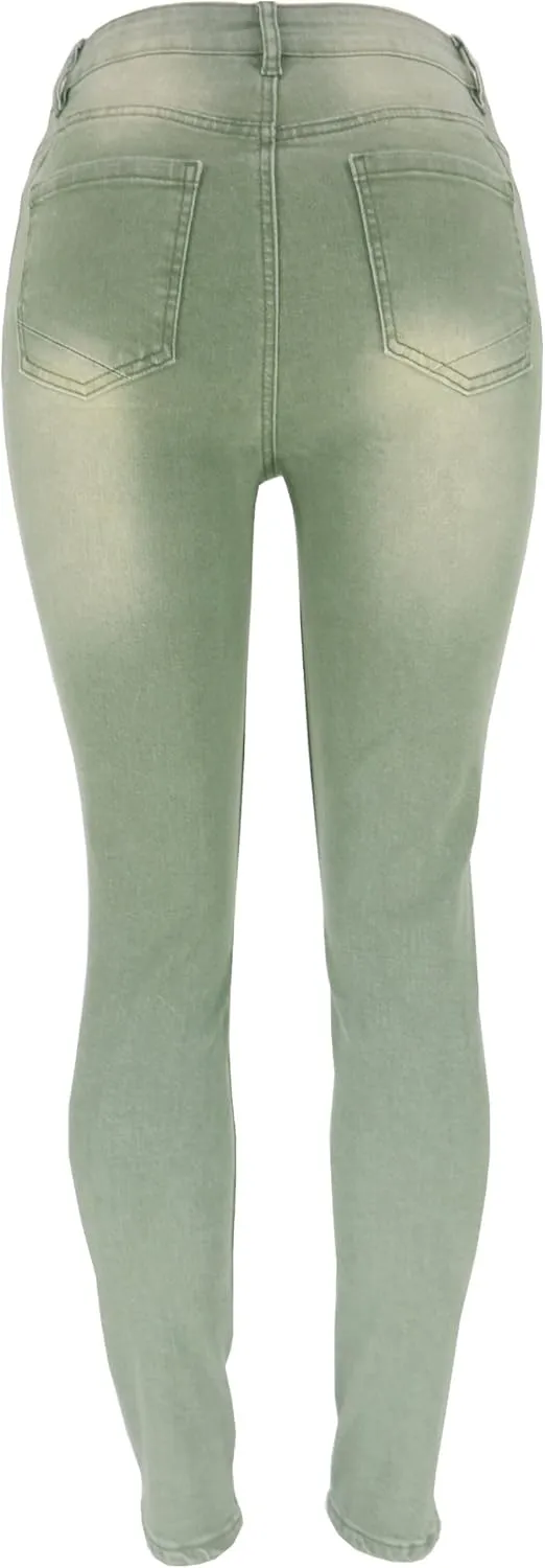 Women's Skinny Jeans High Waist Butt Lifting Denim Pants