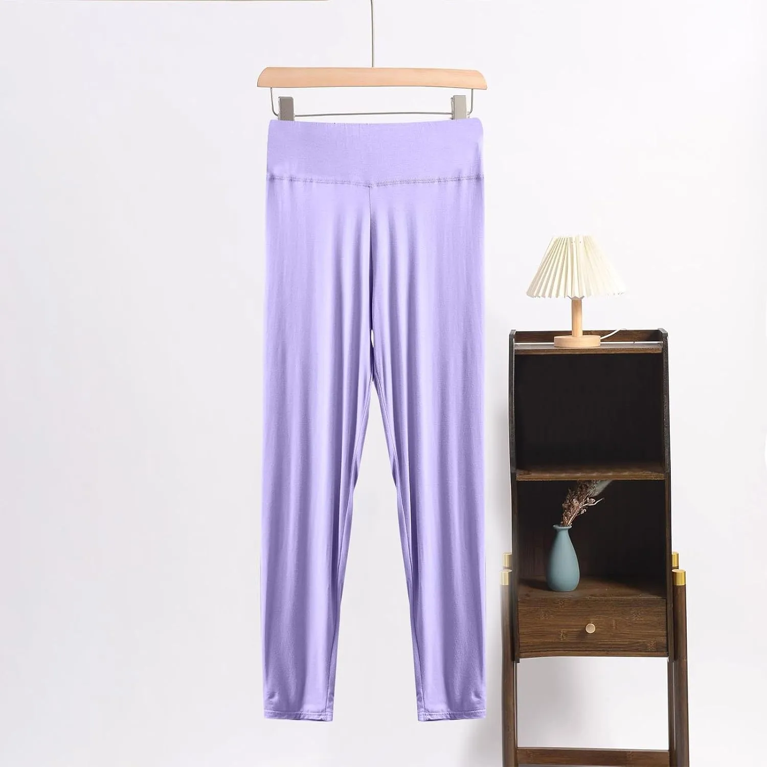Womens Soft Modal Pajama Pants Lounge Pants High Waist Skinny Pj Bottoms