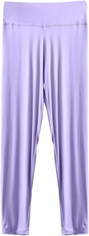 Womens Soft Modal Pajama Pants Lounge Pants High Waist Skinny Pj Bottoms