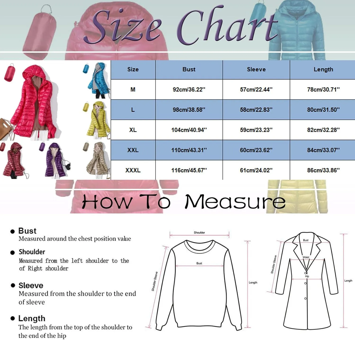 Womens Solid Long Puffer Jacket Fashion Slim Hooded Down Coat Lightweight Packable Long Sleeve Overcoat Daily Outwear