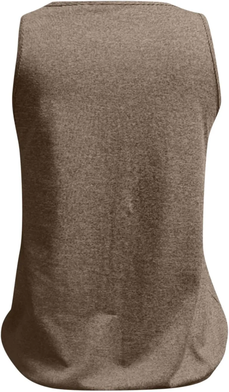 Womens Tank Tops with Banded Bottom Loose V Neck Sleeveless Summer Tees Shirt 2024 Trendy Workout Everyday Blouses