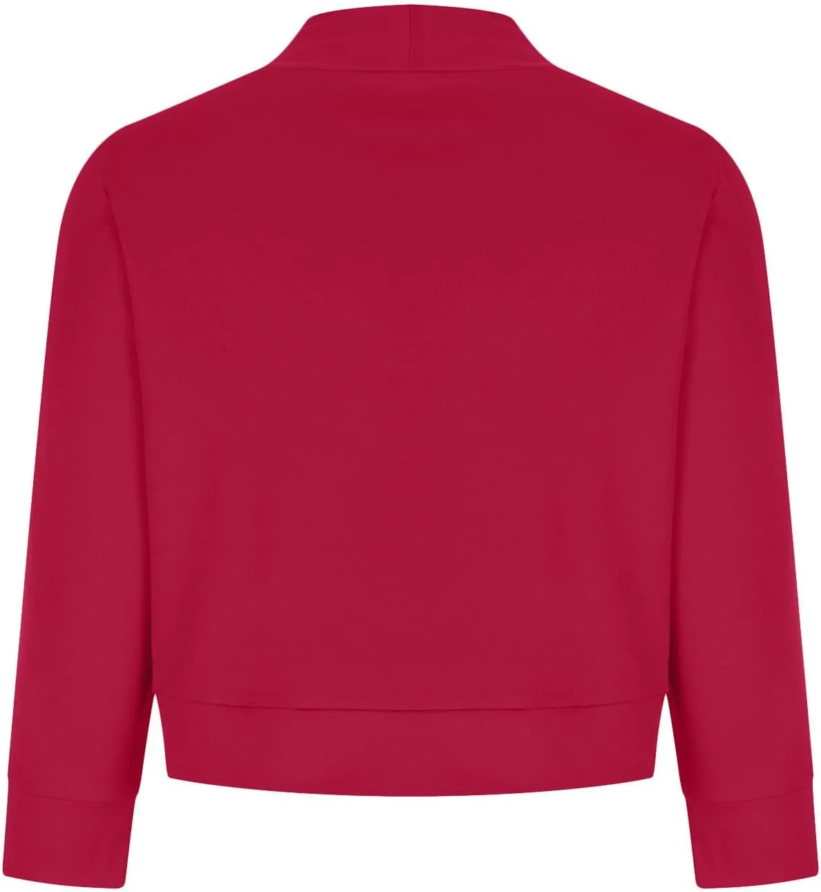 Women's Work Office Suit Collarless Casual Plus Size Cropped Blazer Jacket All-Match Cropped Suiting Coat Tops