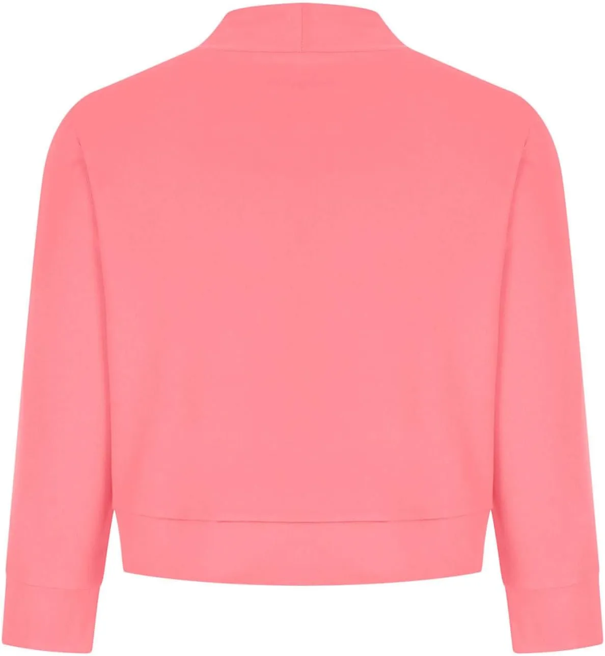 Women's Work Office Suit Collarless Casual Plus Size Cropped Blazer Jacket All-Match Cropped Suiting Coat Tops