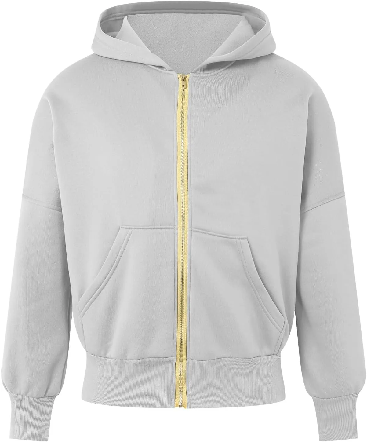 Womens Zip Up Hoodie Cropped Sweatshirts Full Zip Jackets Long Sleeve Fashion Fall Outfits 2024 Winter Clothes