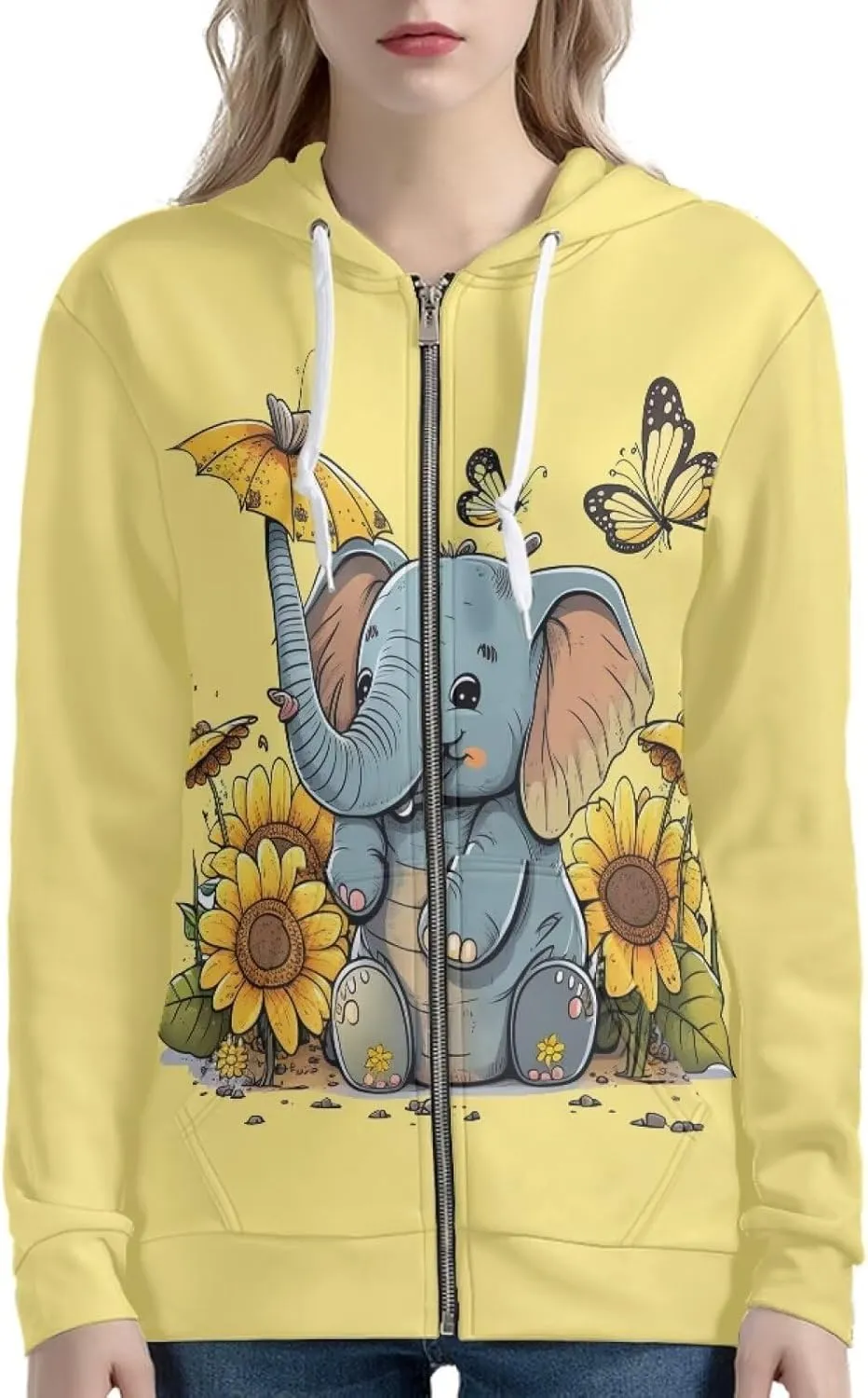 Womens Zip Up Hoodie Jacket Fashion Sweatshirts Clothing