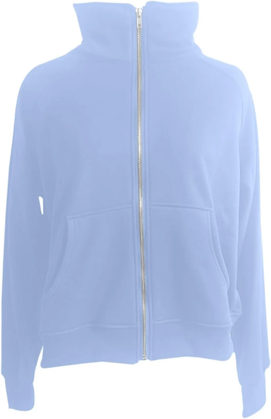 Womens Zip Up Hoodies 2024 Fleece Jacket Oversized Cropped Sweatshirt Casual Solid Fall Winter Clothes with Thumb Hole
