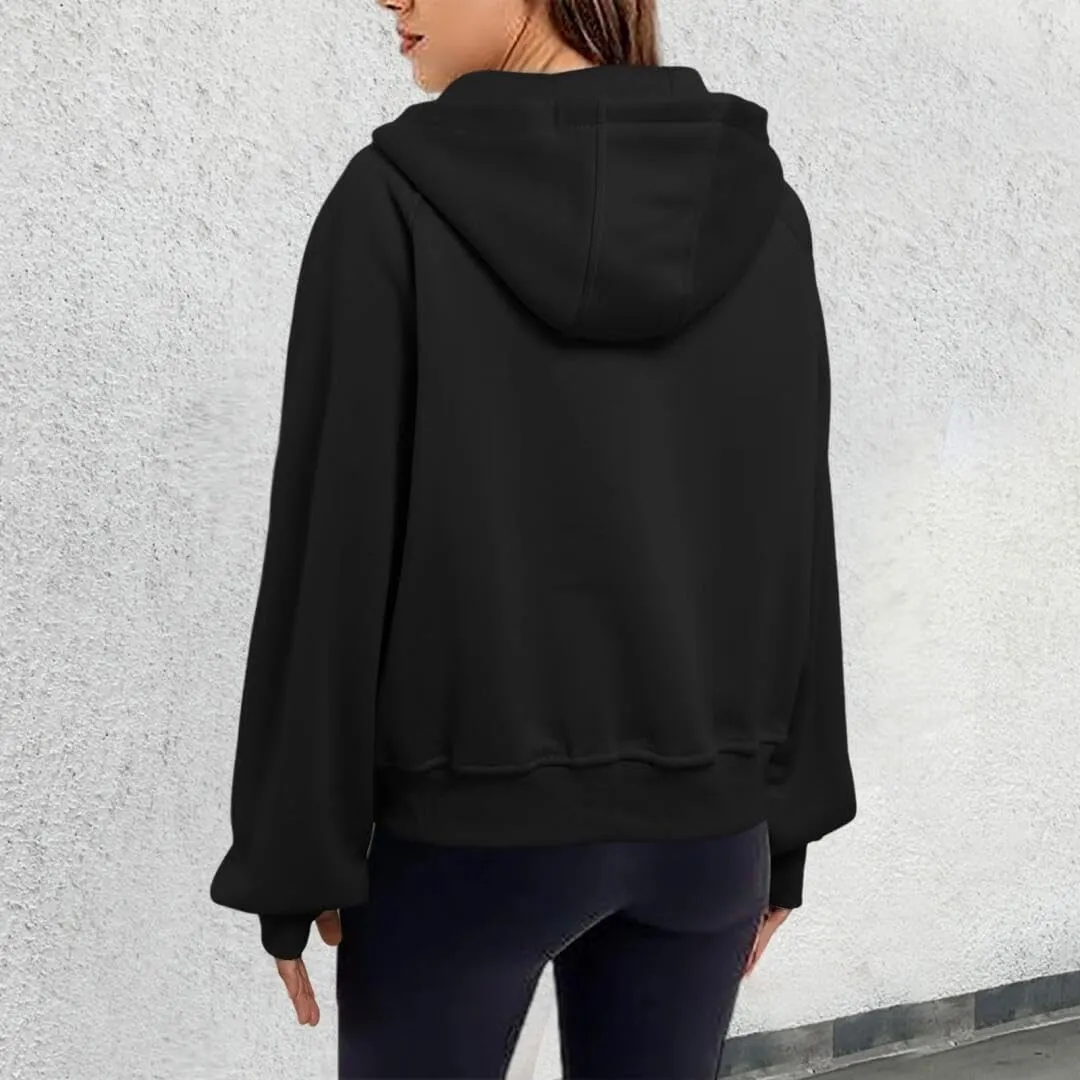 Womens Zip Up Hoodies Fleece Jackets Oversized Sweatshirts Fall Fashion Outfits
