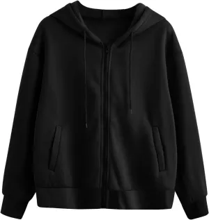 WomensZip Up Hoodie Sweatshirt Hooded Sweatshirt Tops Long Sleeve Hooded Sweatshirts Women Zip Up Hoodie Zip Up