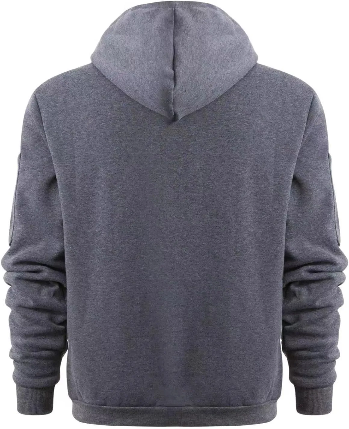 Zip Up Hoodie Men Warm Personalized Sweatshirt Big and Tall Blank Sweater