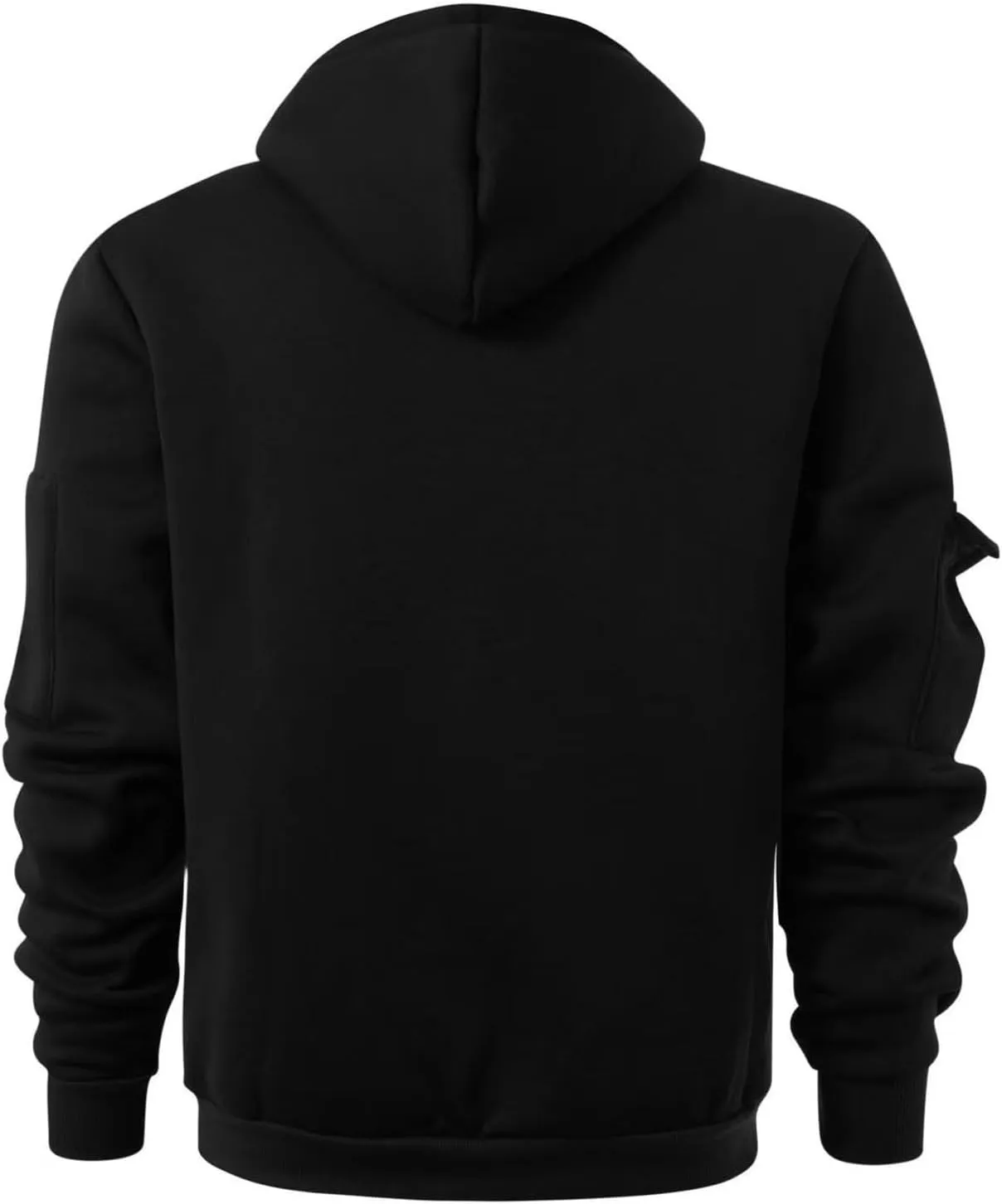 Zip Up Hoodie Men Warm Personalized Sweatshirt Big and Tall Blank Sweater