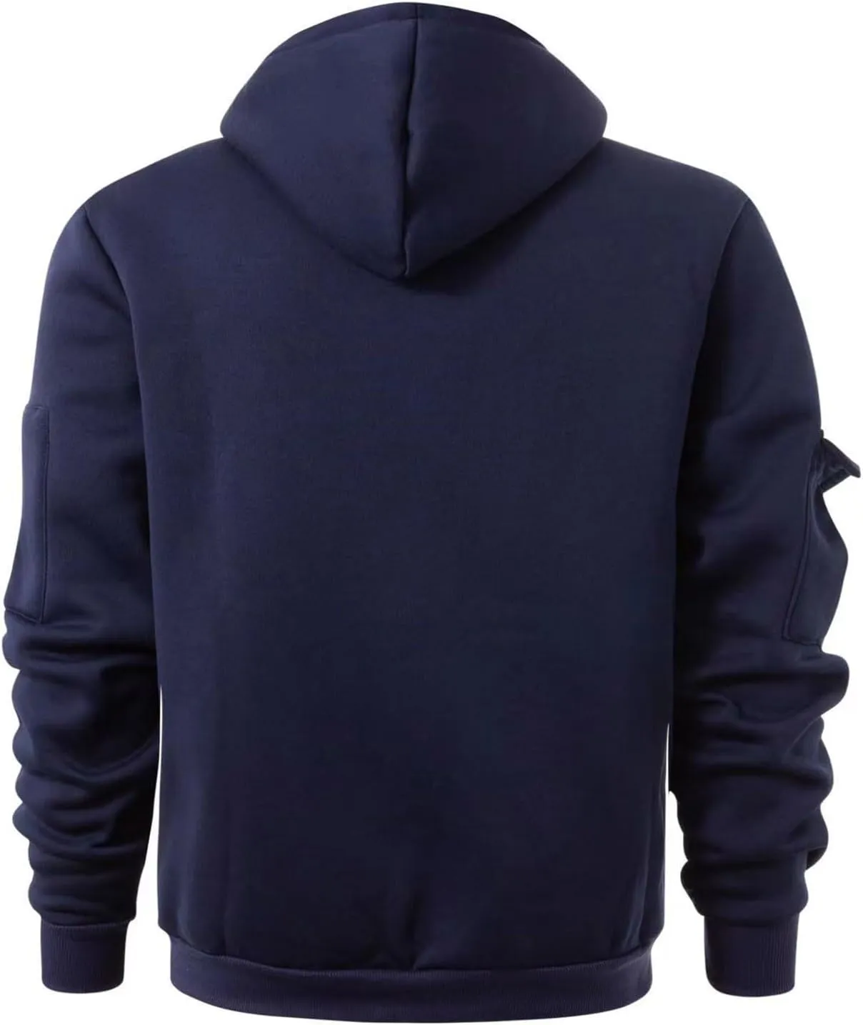 Zip Up Hoodie Men Warm Personalized Sweatshirt Big and Tall Blank Sweater